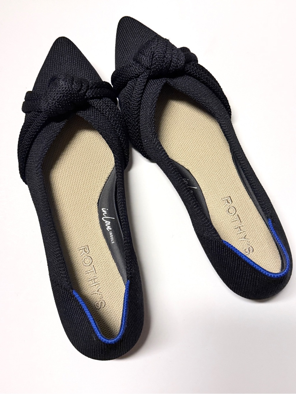 Rothy's Black The Knot Point II Flats